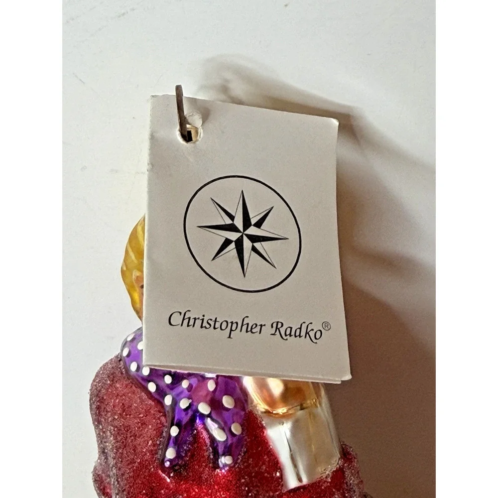 Christopher Radko Vintage 1996 Bessie Jean Country Girl Glass Ornament Poland